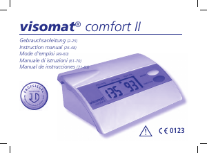 Handleiding Visomat Comfort II Bloeddrukmeter