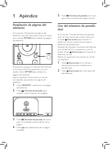 Manual de uso Philips 32PFL7423D Televisor de LCD
