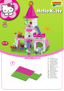 Manual Unico set 8676 Hello Kitty Castelo grande