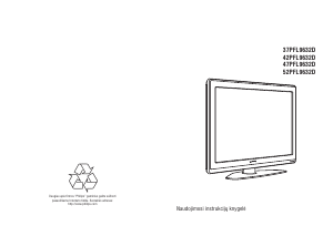 Vadovas Philips 37PFL9632D Skystakristalis televizorius