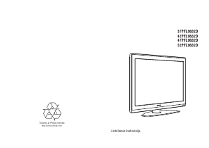 Rokasgrāmata Philips 37PFL9632D Šķidro kristālu televizors