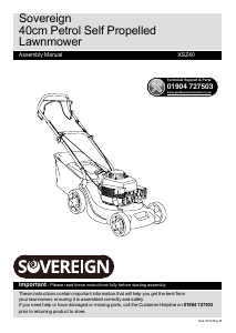 Handleiding Sovereign XSZ40 Grasmaaier