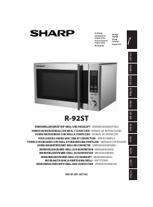 Mode d’emploi Sharp R-92ST Micro-onde