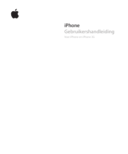 Handleiding Apple iPhone 3G Mobiele telefoon