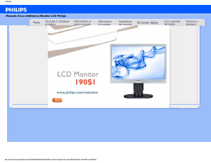 Manuale Philips 190S1CB Monitor LCD