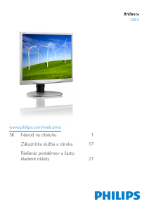 Návod Philips 19B4QCS5 LCD monitor