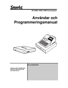 Bruksanvisning SAM4s ER-430M Kassaregister