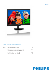 Brugsanvisning Philips 203V5LSB26 LCD-skærm