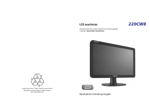 Vadovas Philips 220CW8FB Skystakristalis monitorius