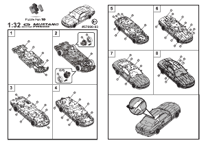 Kasutusjuhend Puzzle Fun 3D Ford Mustang 3D-pusle