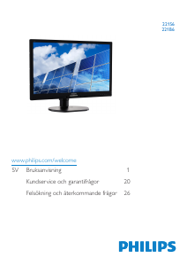 Bruksanvisning Philips 221S6LCB LCD skärm