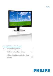 Manuál Philips 221S6QUMB LCD monitor