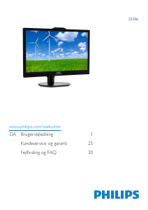 Brugsanvisning Philips 221S6QYKMB LCD-skærm