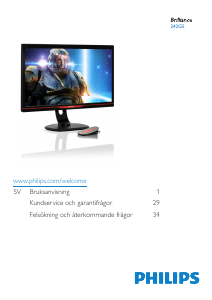 Bruksanvisning Philips 242G5DJEB LCD skärm