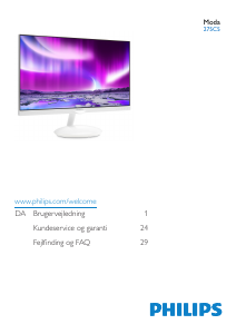 Brugsanvisning Philips 275C5QHGSW LCD-skærm