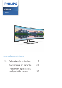 Handleiding Philips 499P9H LCD monitor