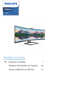 Kullanım kılavuzu Philips 499P9H LCD ekran