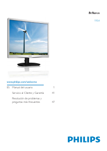 Manual de uso Philips 19S4LCS Monitor de LED