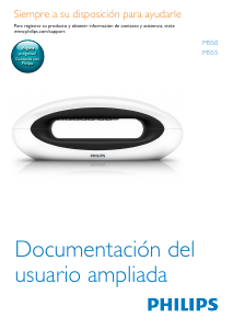 Manual de uso Philips M5501WG Teléfono inalámbrico