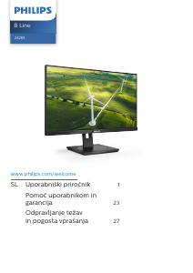 Priročnik Philips 242B1G B Line LED-zaslon