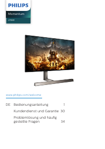 Bedienungsanleitung Philips 279M1RV Momentum LED monitor