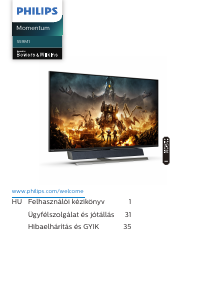 Használati útmutató Philips 559M1RYV Momentum LED-es monitor
