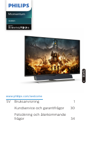 Bruksanvisning Philips 559M1RYV Momentum LED skärm