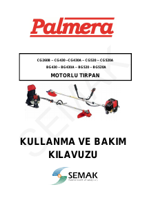 Kullanım kılavuzu Palmera CG260B Çim düzeltme makinesi