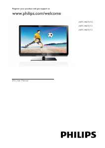Manual Philips 26PFL4007H LED Television