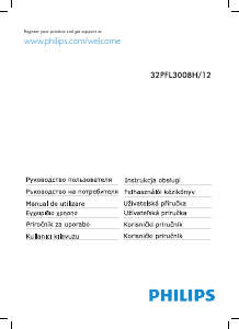 Priručnik Philips 32PFL3008H LED televizor