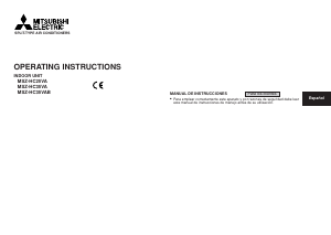 Manual de uso Mitsubishi MSZ-HC35VAB Aire acondicionado
