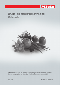 Brugsanvisning Miele K 34222 i Køleskab