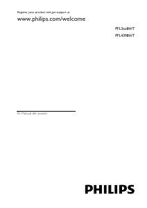 Manual de uso Philips 40PFL3138H Televisor de LED