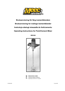 Bruksanvisning Meec Tools 009-016 Sementblander