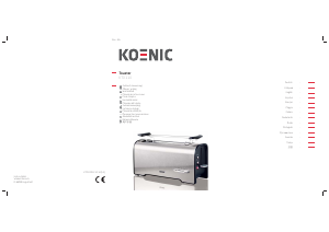 Manual de uso Koenic KTO 110 Tostador