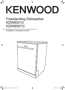 Manual Kenwood KDW60X10 Dishwasher