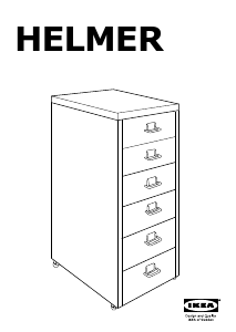 Εγχειρίδιο IKEA HELMER Συρταριέρα