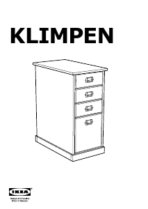 Hướng dẫn sử dụng IKEA KLIMPEN Tủ ngăn kéo
