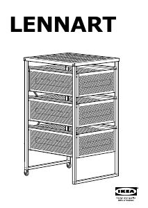 Käyttöohje IKEA LENNART Lipasto
