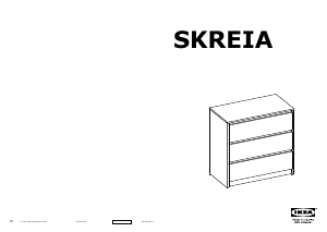 Használati útmutató IKEA SKREIA (80x43x78) Fésülködőasztal