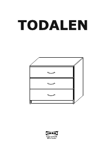 Használati útmutató IKEA TODALEN (80x49x77) Fésülködőasztal