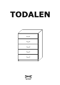 Használati útmutató IKEA TODALEN (80x49x123) Fésülködőasztal