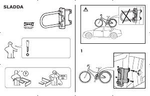 Instrukcja IKEA SLADDA Blokada rowerów