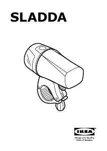 Hướng dẫn sử dụng IKEA SLADDA (front) Đèn xe đạp