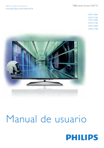 Manual de uso Philips 42PFL7108K Televisor de LED