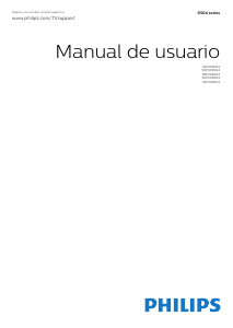 Manual de uso Philips 50PUS6504 Televisor de LED