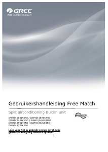 Handleiding Gree Free Match GWHD(18)NK3FO Airconditioner