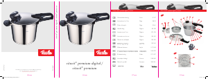 كتيب معدة طبخ بالضغط Vitavit Premium Digital Fissler