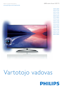 Vadovas Philips 55PFL6158K LED televizorius