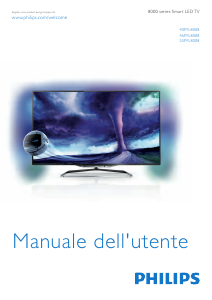 Manuale Philips 55PFL8008K LED televisore